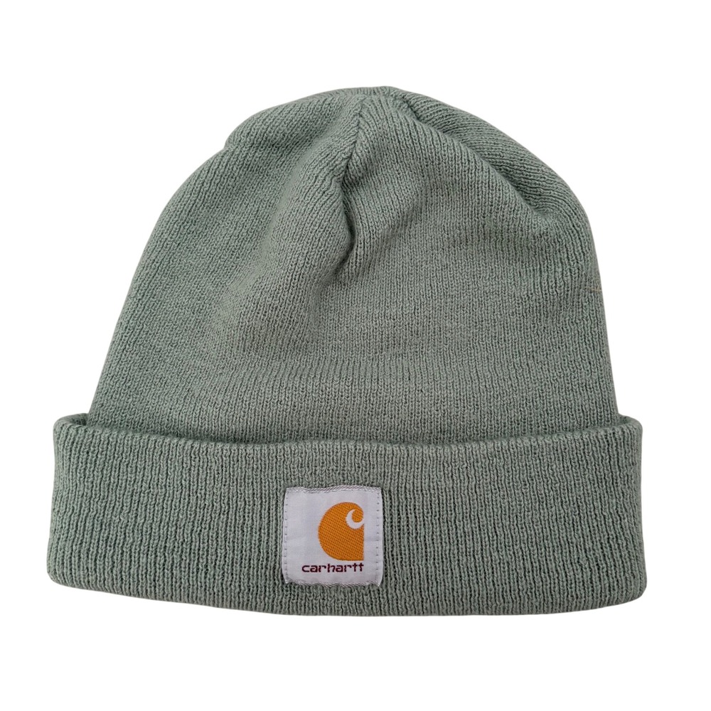 Carhartt Acrylic Watch Hat Sage Green Rib Knit Beanie A18 Outdoor Winter